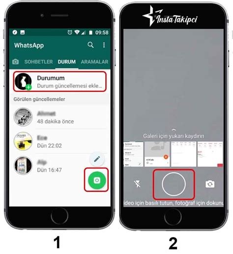 Whatsapp duruma video eklemek